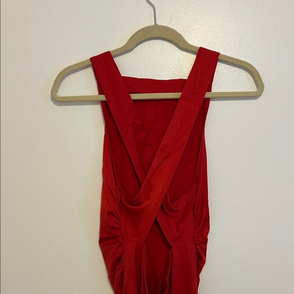 Commense Red Backless Dress - Picture 7 of 12